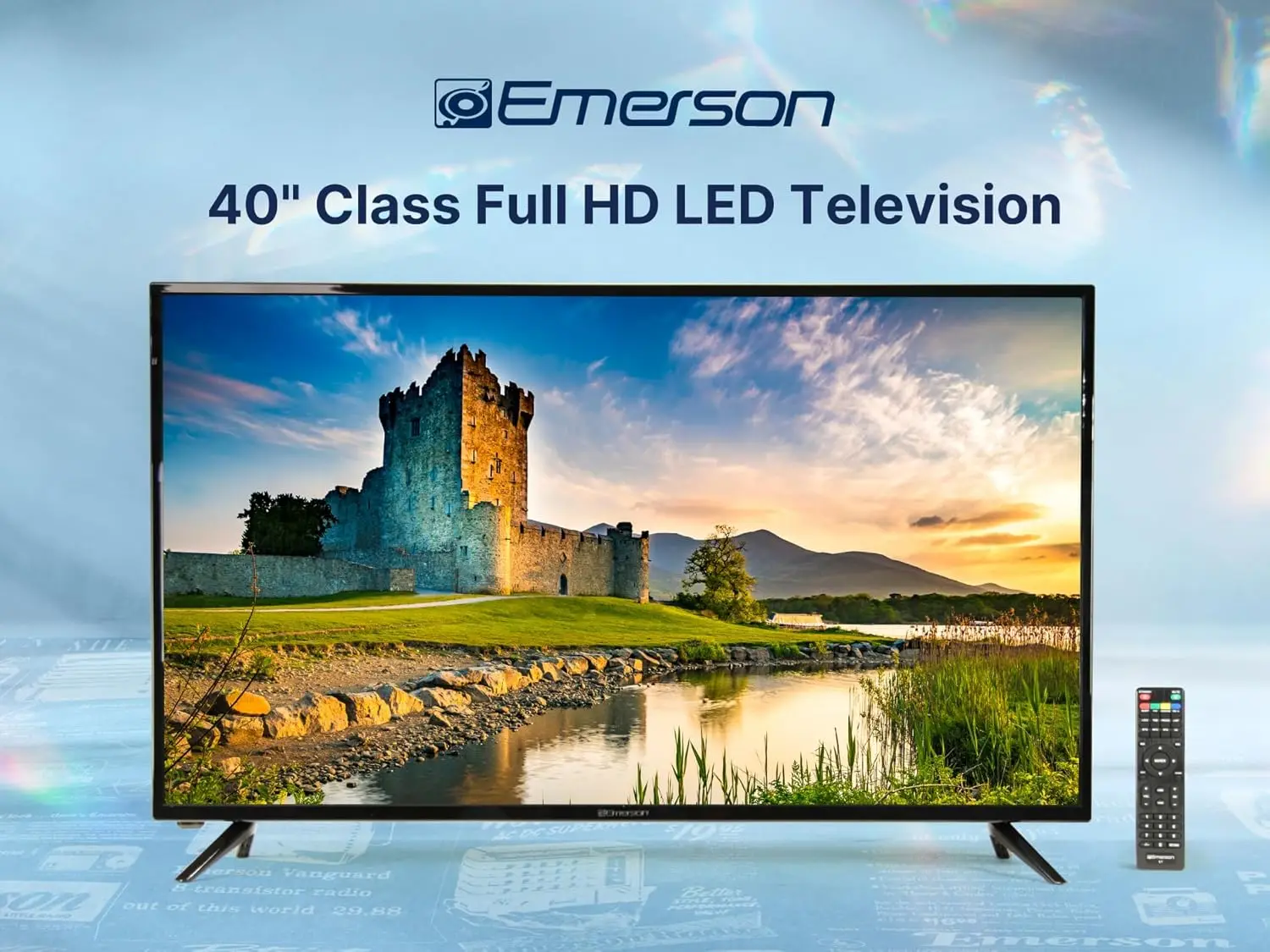 Class Full HD LED TV with 1080p Resolution, HDMI and USB Inputs, Built-in Digital TV Tuner, Slim Design