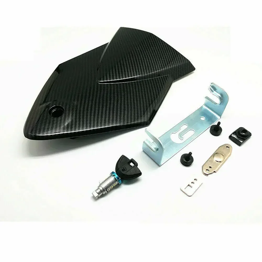 For BMW S1000RR 2010 2011 2012 2013 2014 Carbon Fibre Color Rear Passenger Seat Back Fairing Lock Key