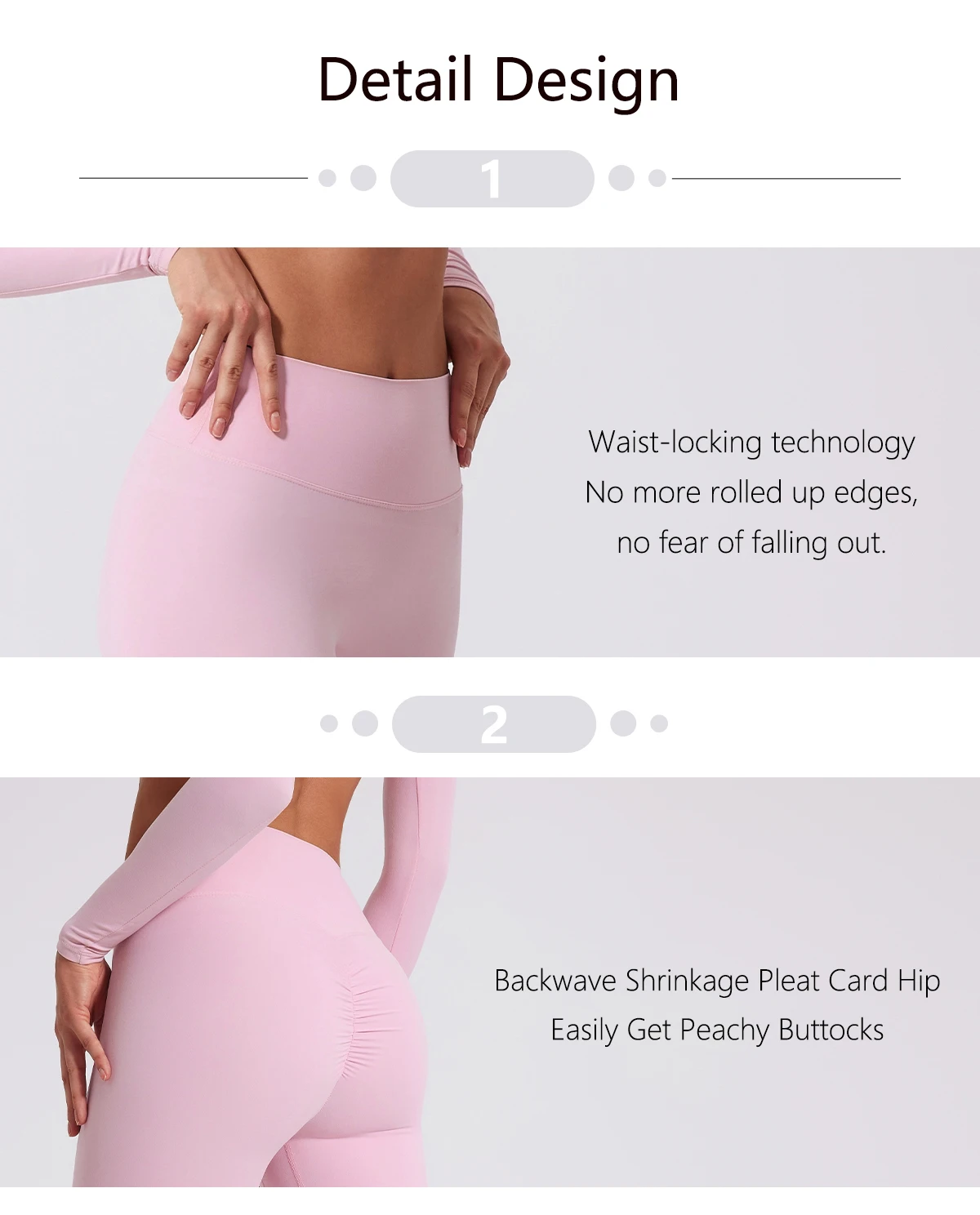 Neue Sommer High-Waist Sport-Leggings für Damen, Atmungsaktive Enge Hosen, Outdoor-Sportbekleidung, Damen-Gym-Sporthosen, Yoga-Damenhosen – Detail 2