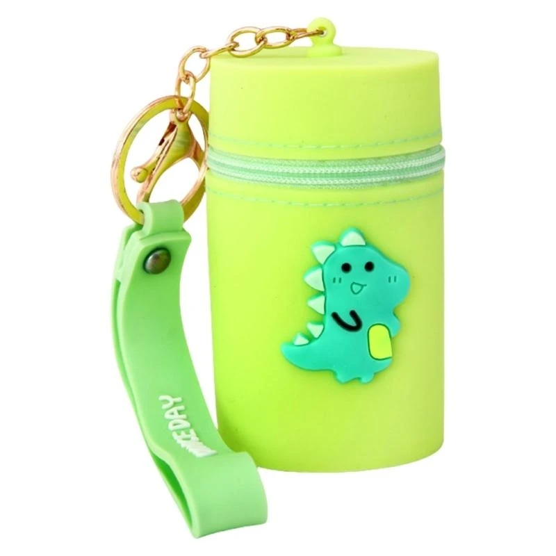 2026 New Mini Silicone Keychain Wallet Travel Friendly Coin Purse Lip Gloss Storage Pouches Pouches Change Bag