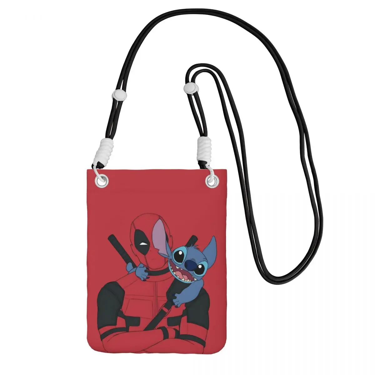 

Custom Fashion Deadpool Mobile Phone Bag for Traveling Men Women Comics Book Small Crossbody Purse Smart Phone Wallet With Strap