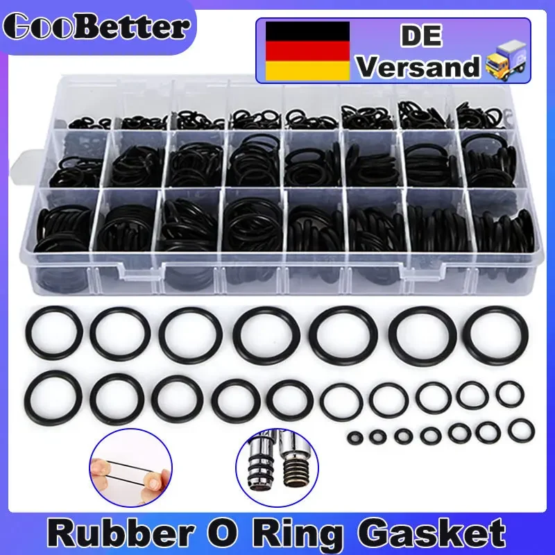 

200-1200pcs O Ring Set Rubber Washer Silicone Rings Kit High Pressure Sealing Gasket Oil Resistant Oring Faucet Plumbing Tool