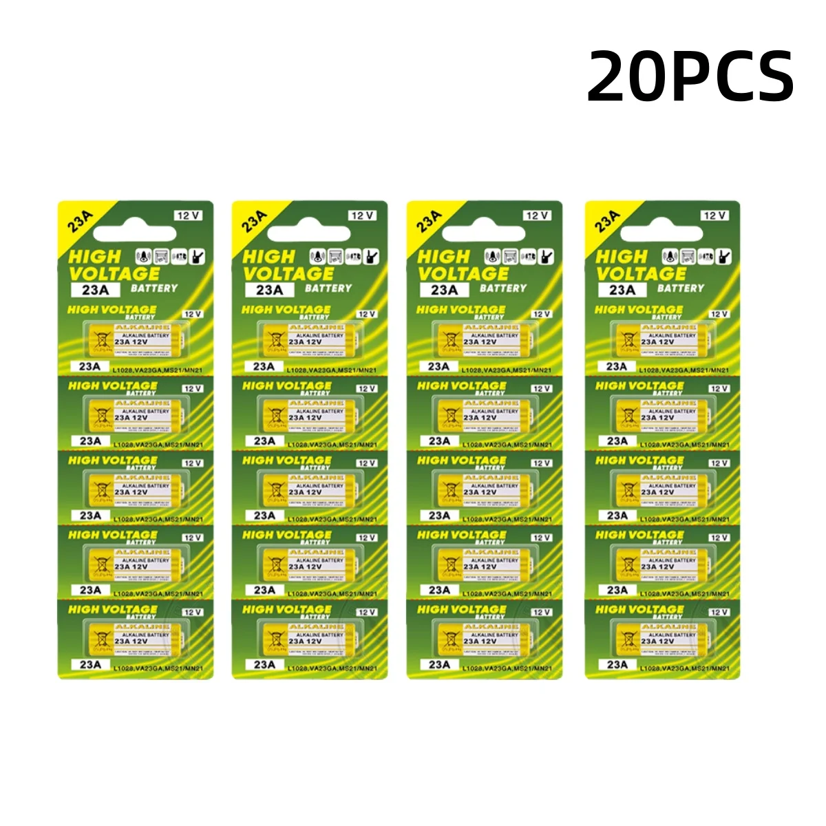 2-100 stuks 12V 23A alkalische droge batterij bulkpakket - past op A23 A23S E23A, betrouwbare stroombron voor afstandsbedieningen, kinderspeelgoed nieuw