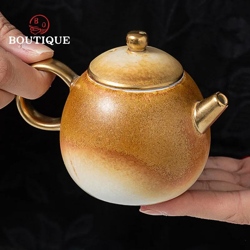 Bule de chá japonês, infusor de chá, chaleira de porcelana com filtro, potes de cerâmica feitos à mão, fabricante chinês, cerimônia de argila puer