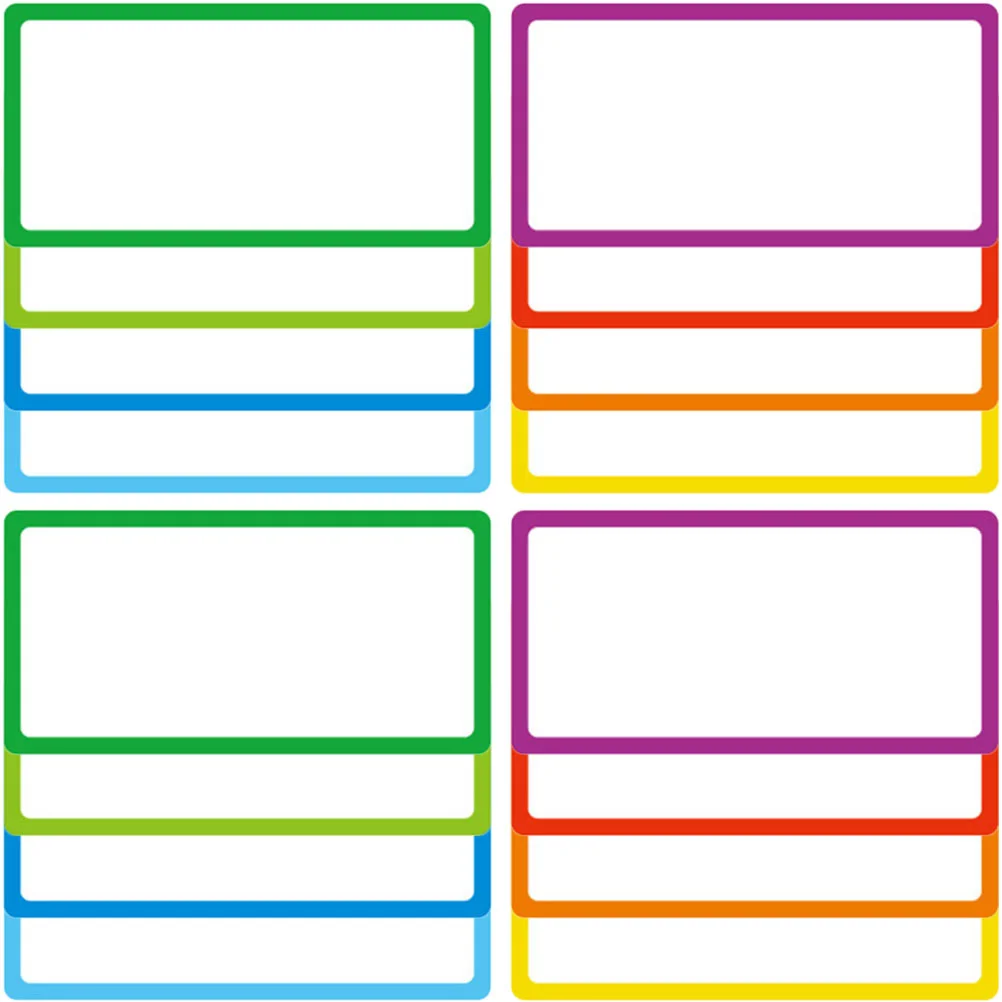 

16pcs Magnetic Name Tags PET Material Reusable Dry Erase Labels for Whiteboard Refrigerator Metal Shelves Home Office Folder