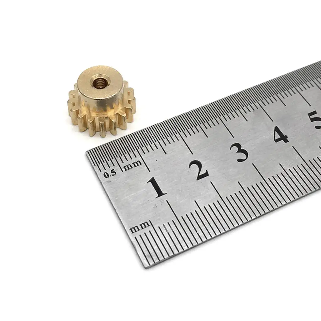 1 12 RC Crawler Metal Pinion Gear Brass 17T Golden Replacement Cogs for Wltoys 12428 12423 12628 Monster Truck