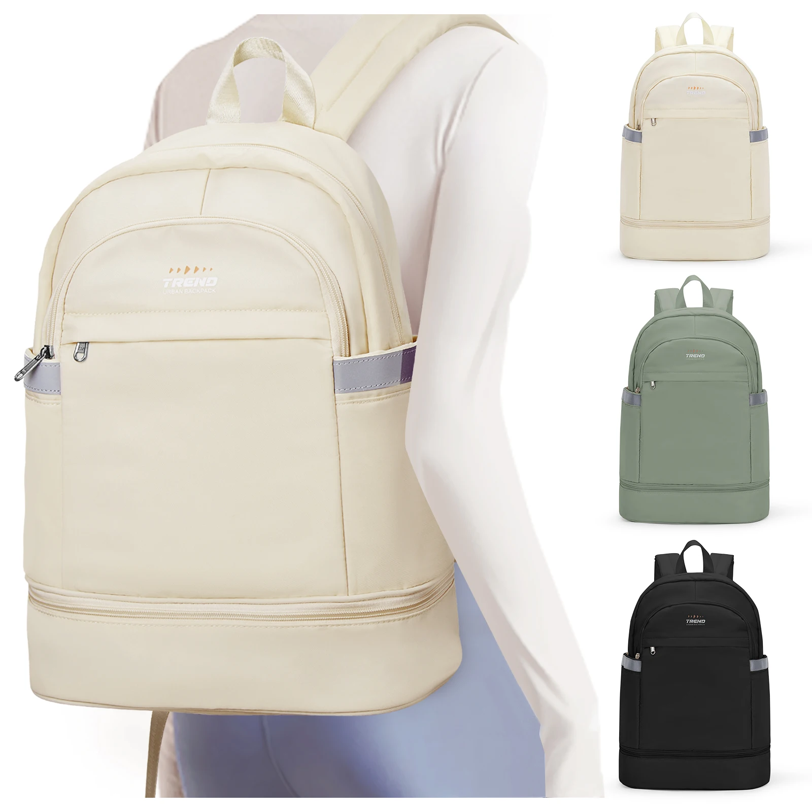 

Lightweight Sports Backpack with a Separate Compartment for Wet And Dry Items, Suitable for Women Gym Backpack,Outdoor Swimming