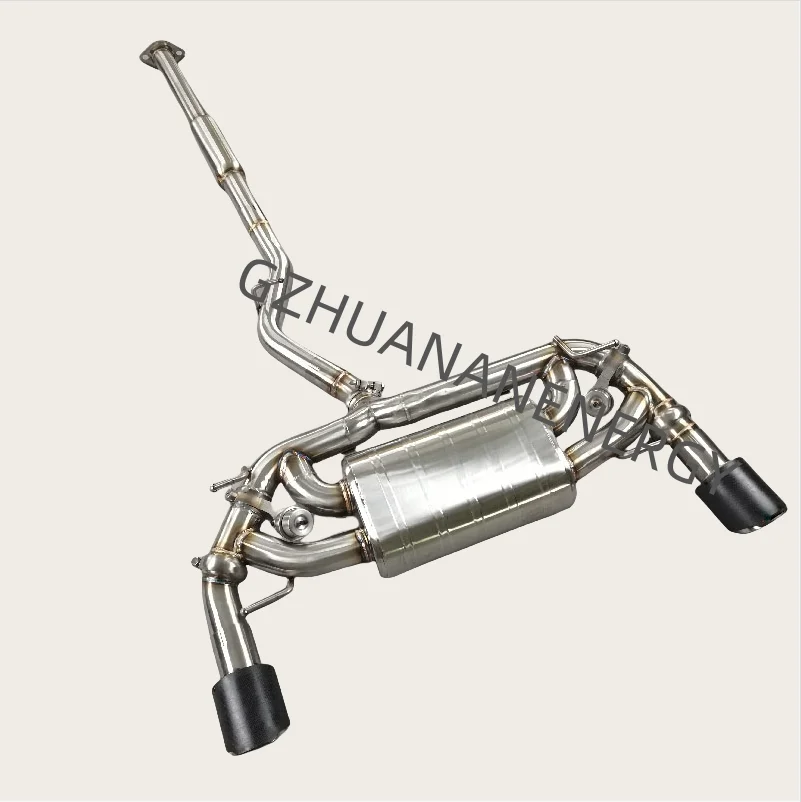 Custom Supported 304 Stainless Steel System for  86 2.0 Exhaust Muffler Valvetronic Pipes