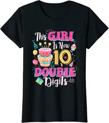 Happy 10th Birthday 10th Birthday Gifts For Girls Happy 10th T-Shirt Unique 3D Printed Tops T Shirt Funky Cotton Men Tshirts