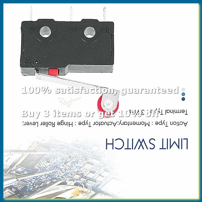 Mini Micro Limit Switch Roller Lever Arm SPDT Snap Action 10 Pcs LOT