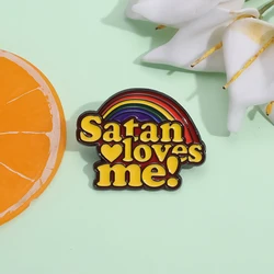 Loves Me Rainbow Hard Enamel Pins Hat Backpack Clothes Decorative Brooch Lapel Badge Custom Metal Enamel Pin Jewelry for Friends
