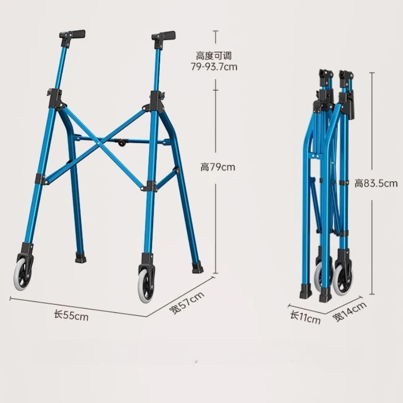

Customizable Lightweight and Foldable Rolling Walkers for Seniors Adults Compact Travel Walking Aids for Elderly Care