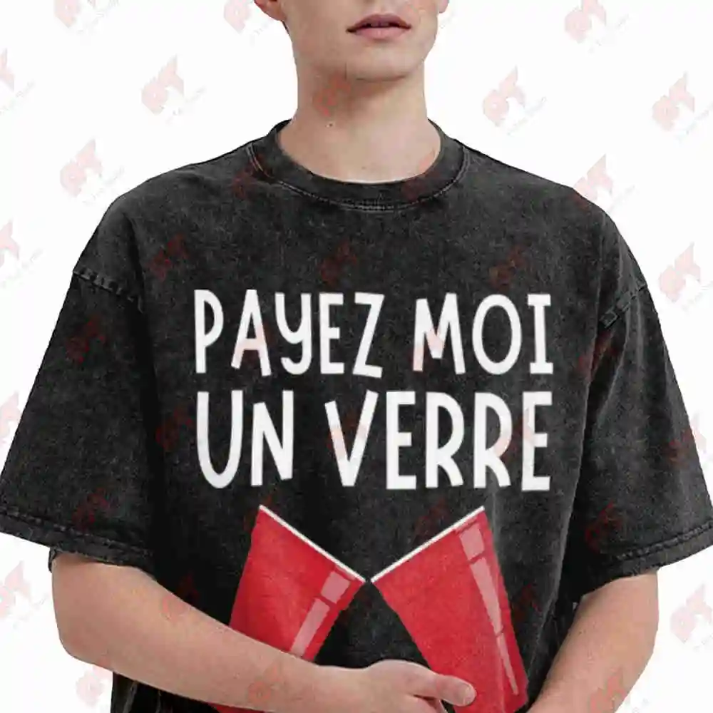 Pay Me Unerre It's Tonight They Bury Me Vintage Washed Tee Pure Cotton T-Shirt