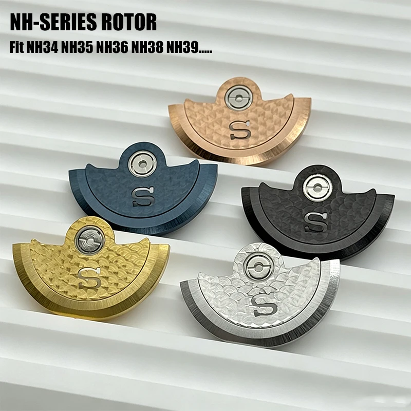 NH36 NH35 Oscillating Weight Rotors Skeleton Automatic Rotor Fit to NH35 NH36 NH34 NH38 NH39 NH70 4R 6R Mechanical Movement