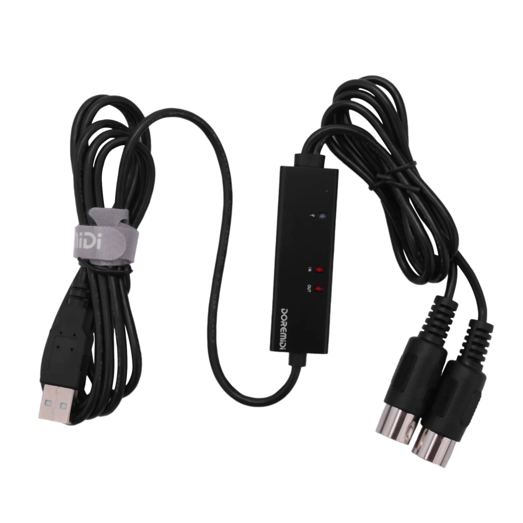 DOREMiDi MTU-10 MIDI na USB kabel USB konwerter MIDI ze wskaźnikiem świetlnym układ przetwarzania FTP