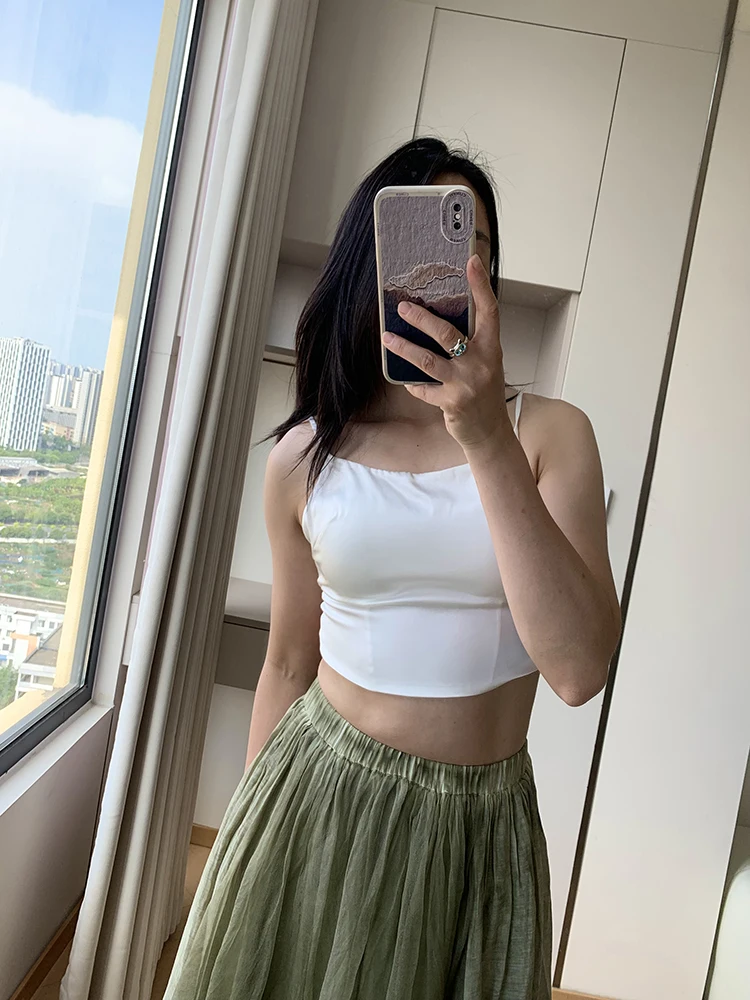 

Silk ort Strap Brtte Top Женская сексуальная верхняя одежда со сборками на груди Нижнее белье Укороченный топ Pure Desire New Sle Bal Slim Fit