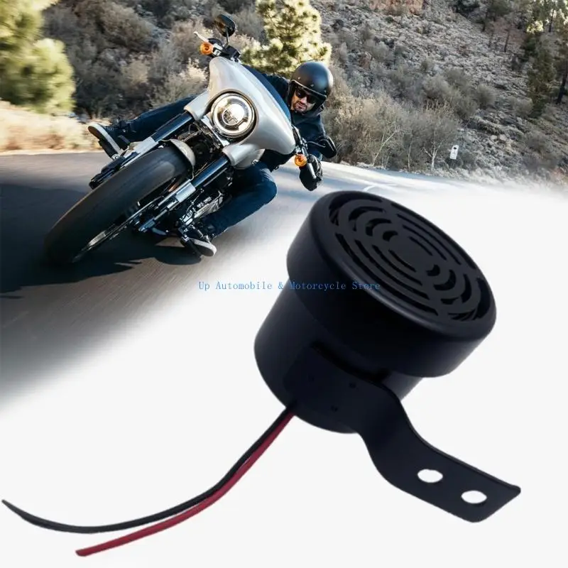 

270E Unique Barking Tone Safety Horn 12V to 80V Electric Ranges Easy Mount Design Horn Alerts for Motorcycle Truck Upgrades