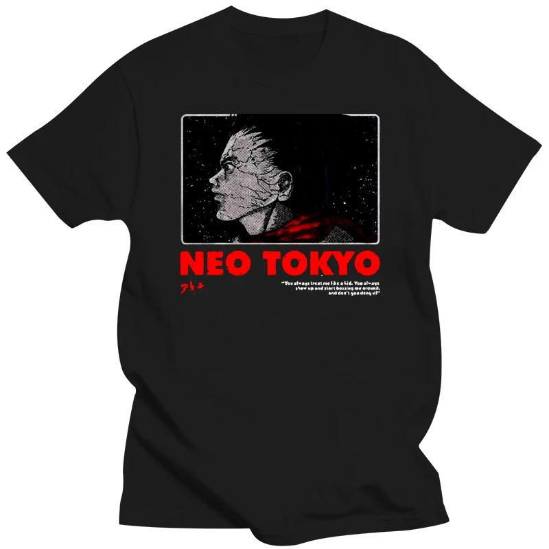 Vintage akira 90s Anime Japan Neo Tokyo shirt reprint New Men'S Fashion Short-Sleeve T Shirt Mens