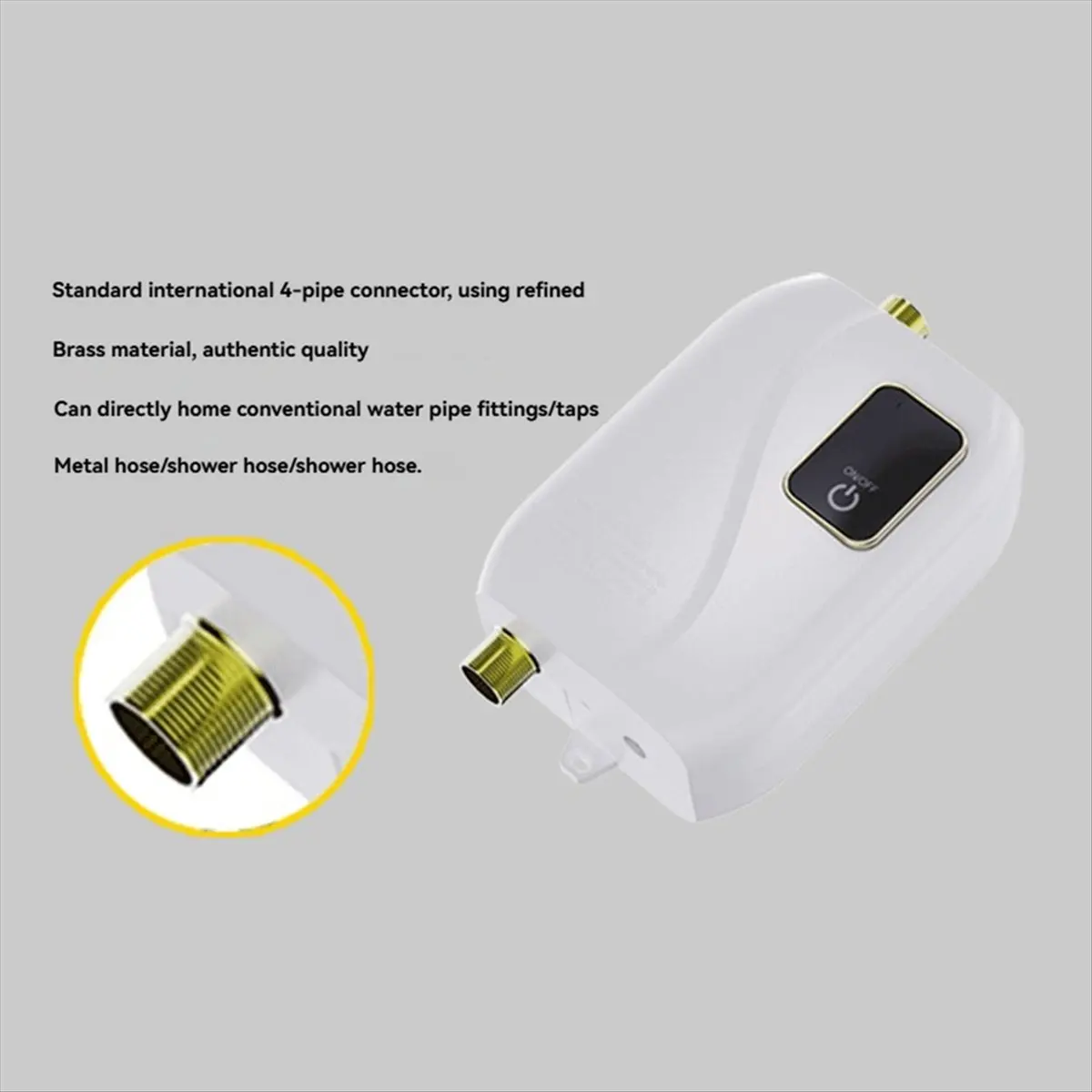 Y32A سخان مياه فوري مطبخ صغير تسخين سريع سخان مياه صغير منزلي مناسب للحمام والمطبخ RV قابس الاتحاد الأوروبي #4