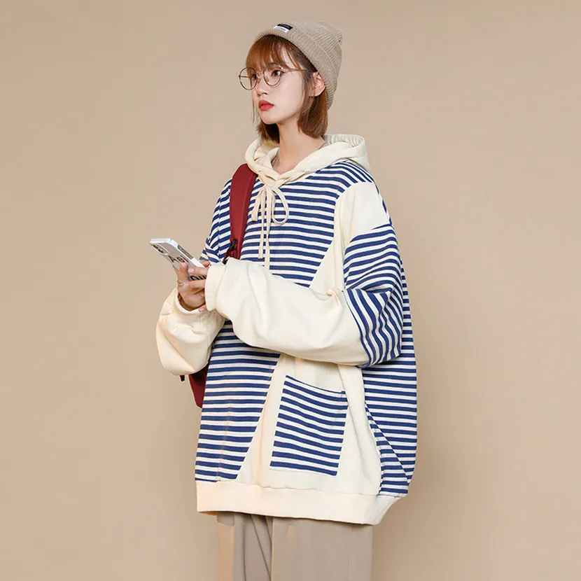 

Мужская толстовка оверсайз в уличном стиле, весна-осень, свободный крой, модная повседневная одежда с принтом, молодежная мода