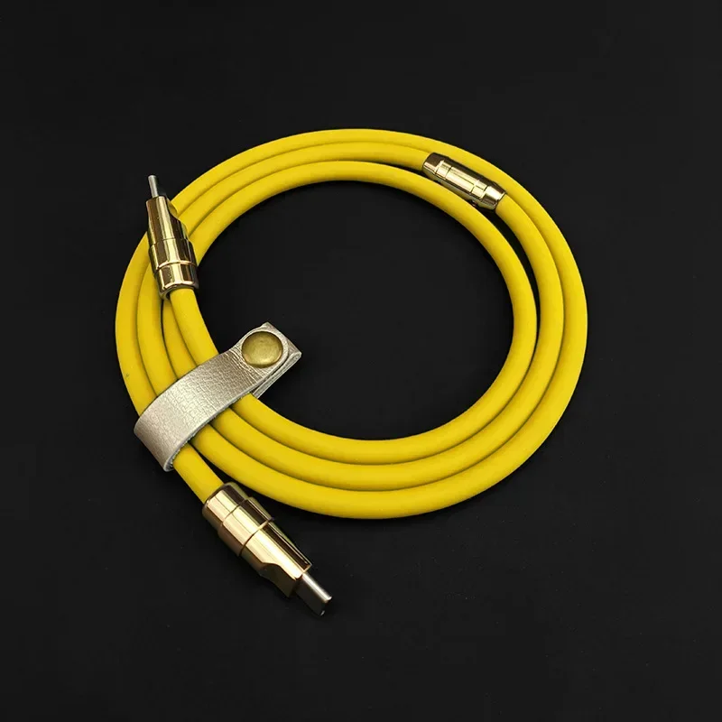 Kabel USB-C 3M z płynnym silikonem, kabel do szybkiego ładowania telefonu 100W, silikonowy przewód PD 2M 2 3M długi kabel USB typu C do C do ładowania telefonów komórkowych — zdjęcie produktu 3