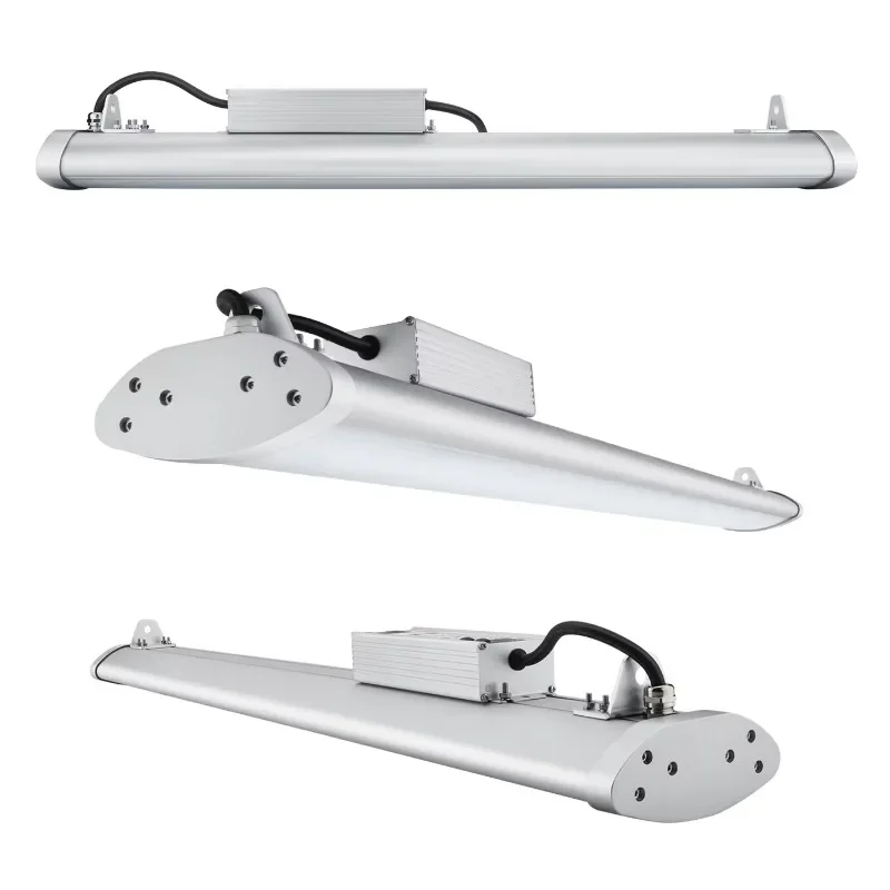 150W 200W 250W Motion Sensor หรี่แสงได้ 30 60 องศาอุตสาหกรรม IP65 สําหรับคลังสินค้า LED Linear High Bay LIGHT