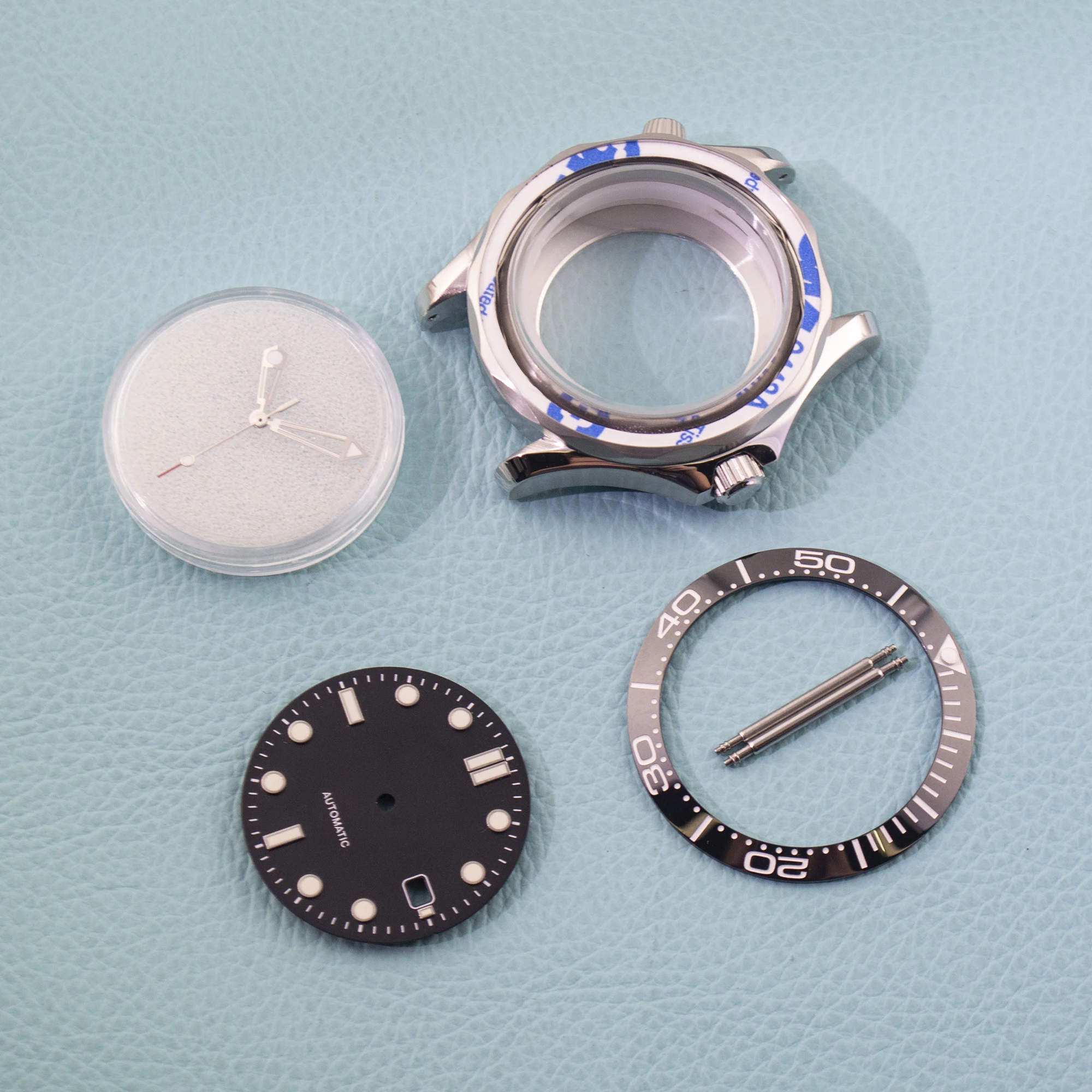 NH35 Watch Case NH35 Dial for Seamaster 300 Case Stainless Steel 10ATM Waterproof Watch Case fit NH35 Automactic Movement