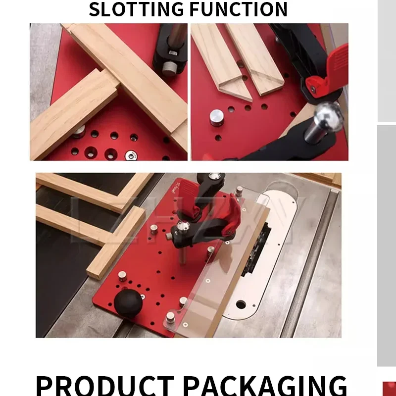 Inverted Carving Machine/Table Saw Push Block Guide Rail Planing Slide Woodworking Guide Rail Cabinet Door Joints and Drawer Pan