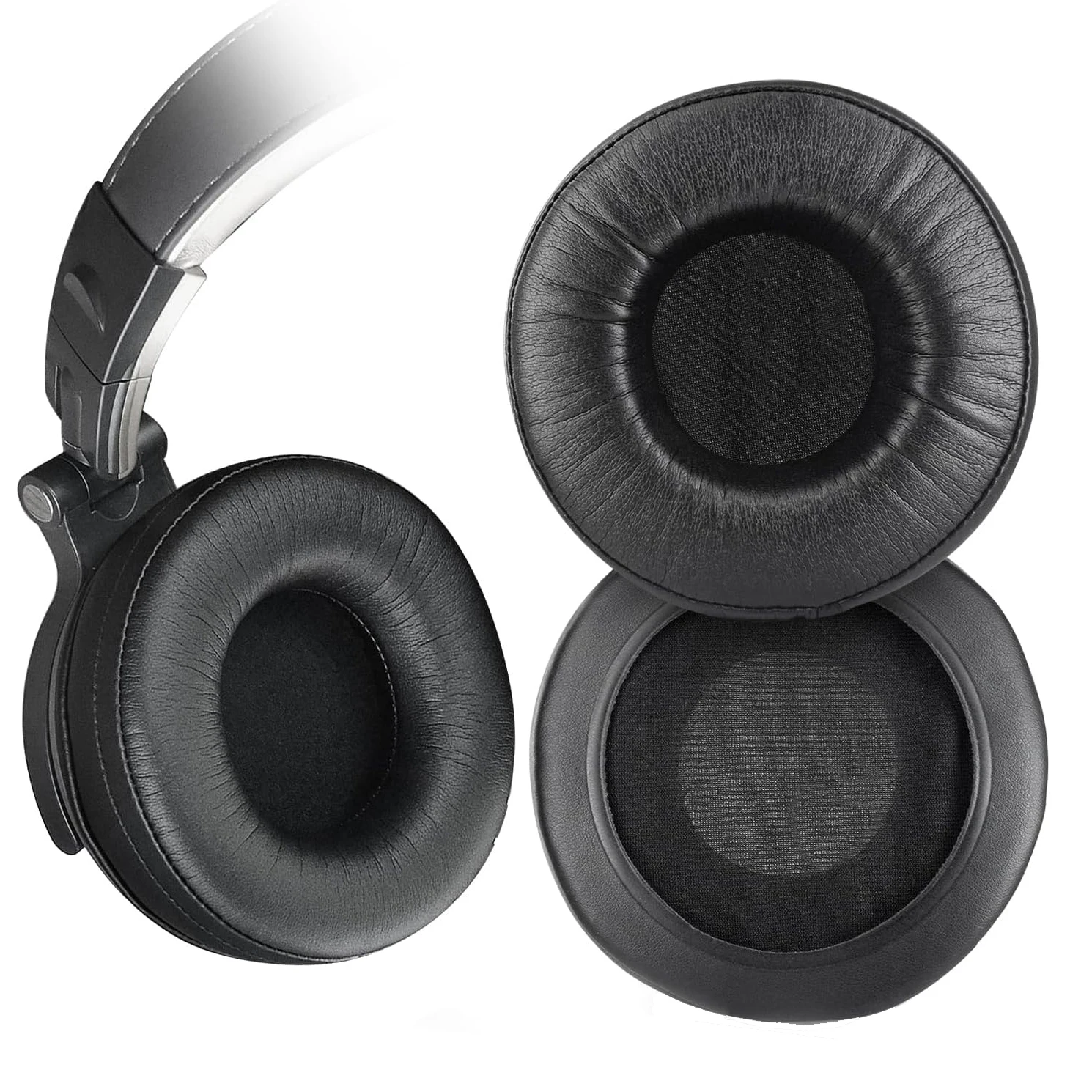 وسائد أذن بديلة من V-MOTA لهاتف OneOdio Studio Pro 10 30 50 DJ، وسائد أذن لشاشة 60 Pro C (أسود)