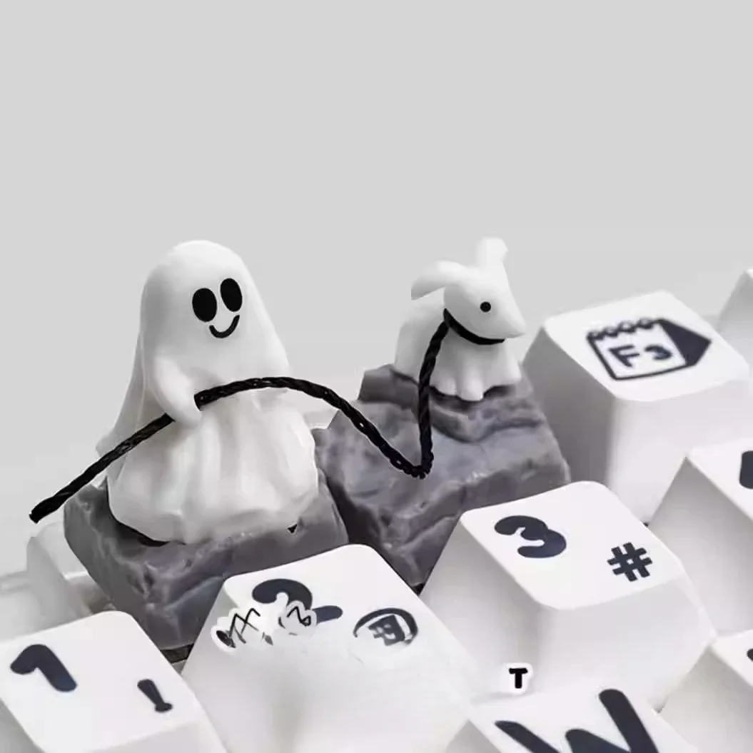 1U Ghost Keycap Keycap Cross Shaft Mechanisch toetsenbord Hars hars keycap keycaps moa Drechanke Bluetooth toetsenbord mini toetsenbord