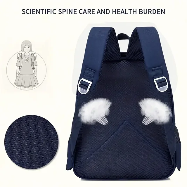 Cute Cartoon Kids Backpack, Lightweight Breathable Toddler School Bag, Adjustable Shoulder Strap Children Daypack, Waterproof Kindergarten Bookbag For Boys Outdoor Travel 7