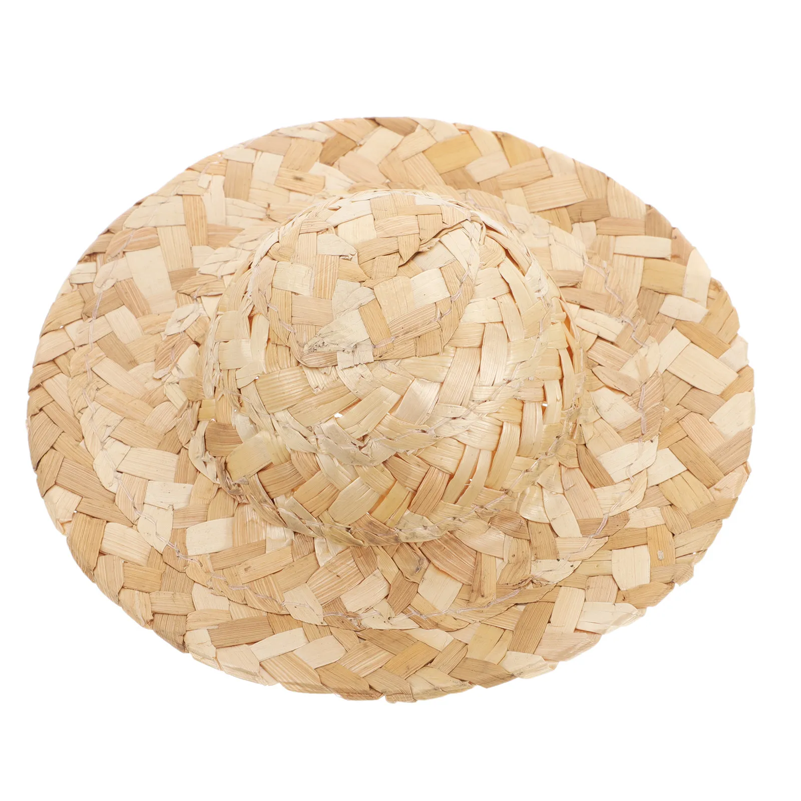 

Миниатюрные соломенные шляпки ручной работы: Желтые шляпки-утенки для декора, поделок и миниатюрного декора в деревенском стиле. Аксессуары.