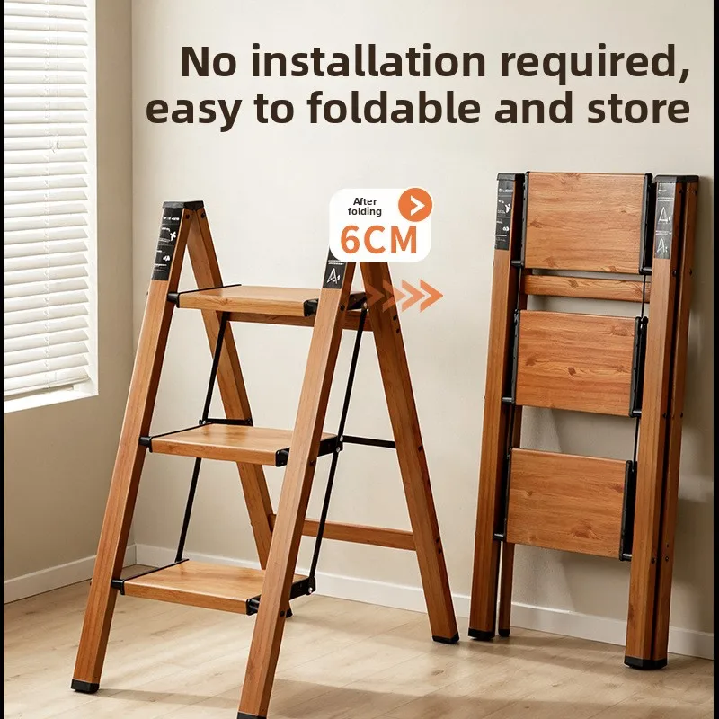 Multi Function Aluminum Folding Ladder A Frame Heavy Duty Indoor Outdoor Home Use Household Step Ladder Household Ladder