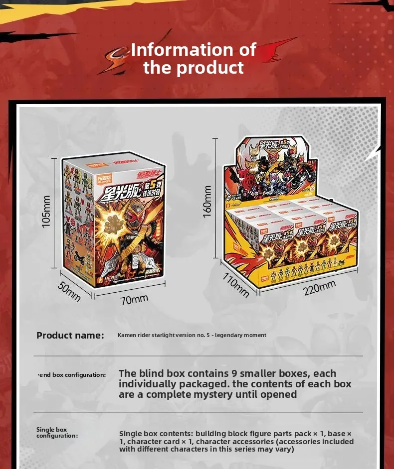 Auf Lager Blokees Kamen Rider Starlight Edition 5. Welle Legendärer Momento Zi-O Bausteinfigur Sammlerstück – Detail 16
