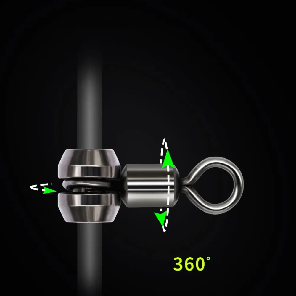 Accessories Fish Tacke Ball Bearing Connector Cross Line Swivel Fishing Bearing Swivels Fishing Connector 3 Way Fishing Swivels