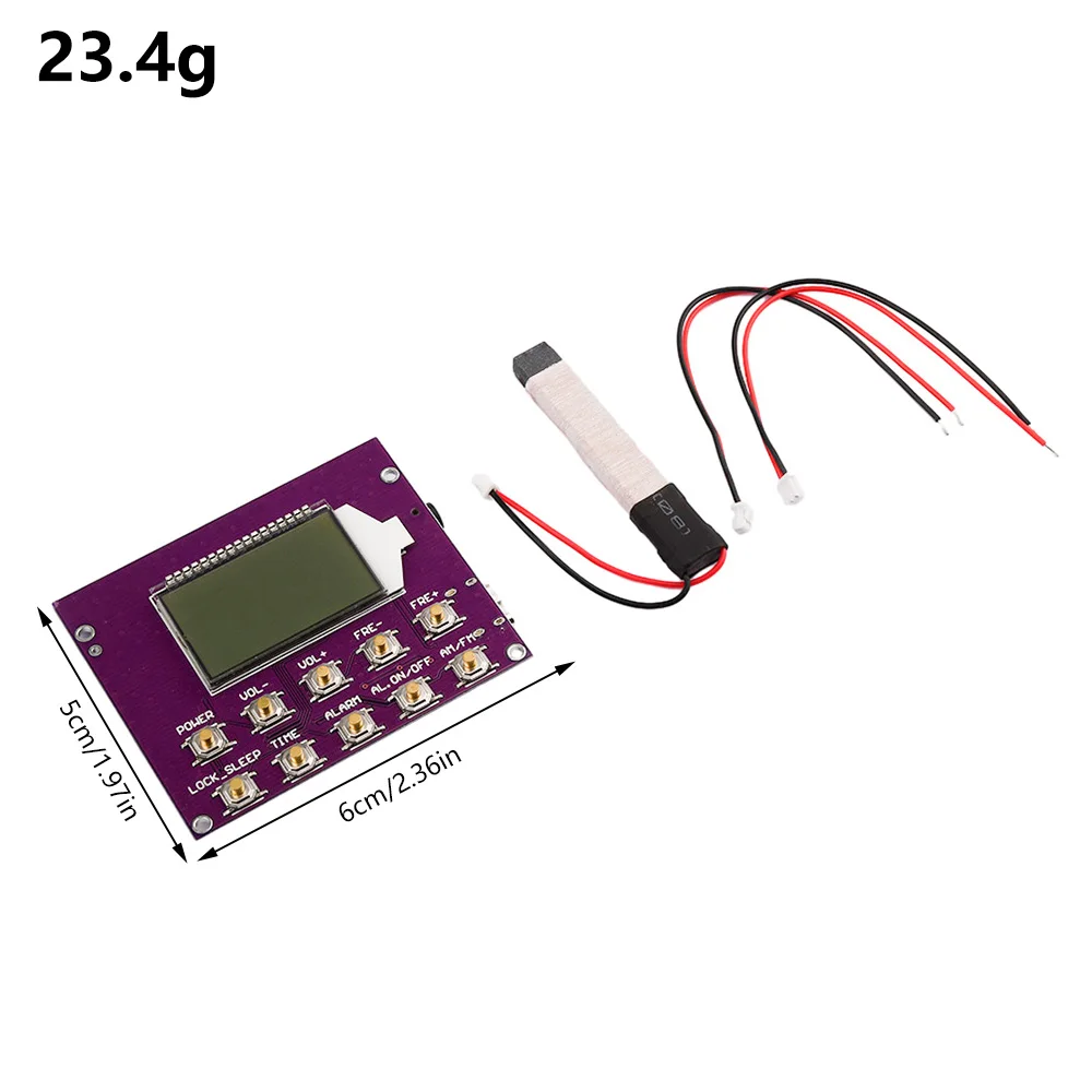 Imagem -06 - Módulo Receptor de Rádio fm Estéreo sem Fio Placa Estéreo Digital Pcb Display Lcd Kits Eletrônicos Faça Você Mesmo 87108mhz