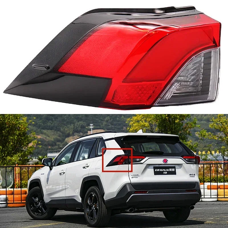 For Toyota RAV4 HYBRID 2020 2021 2022 2023 Car Accessories Outside Tail Light Assembly Brake lights parking lights Rear lamp