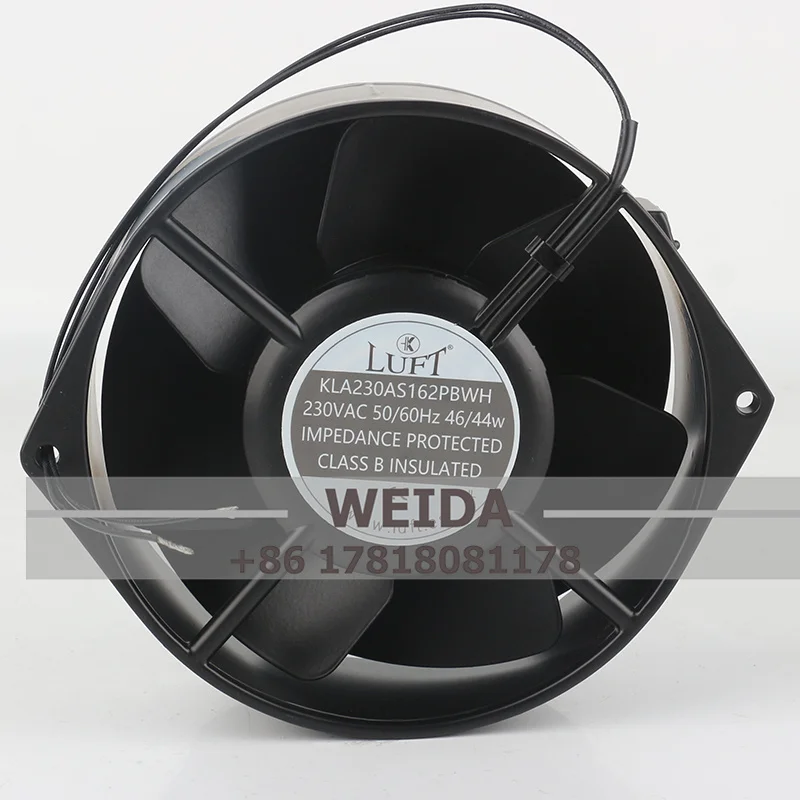 

Оригинальный LUFT 200 В 220 В переменного тока 230 В 46/44 Вт DC EC 16255 162X150X55MM 15 см преобразователь частоты двухпроводной KLA230AS162PBWH охлаждающий вентилятор