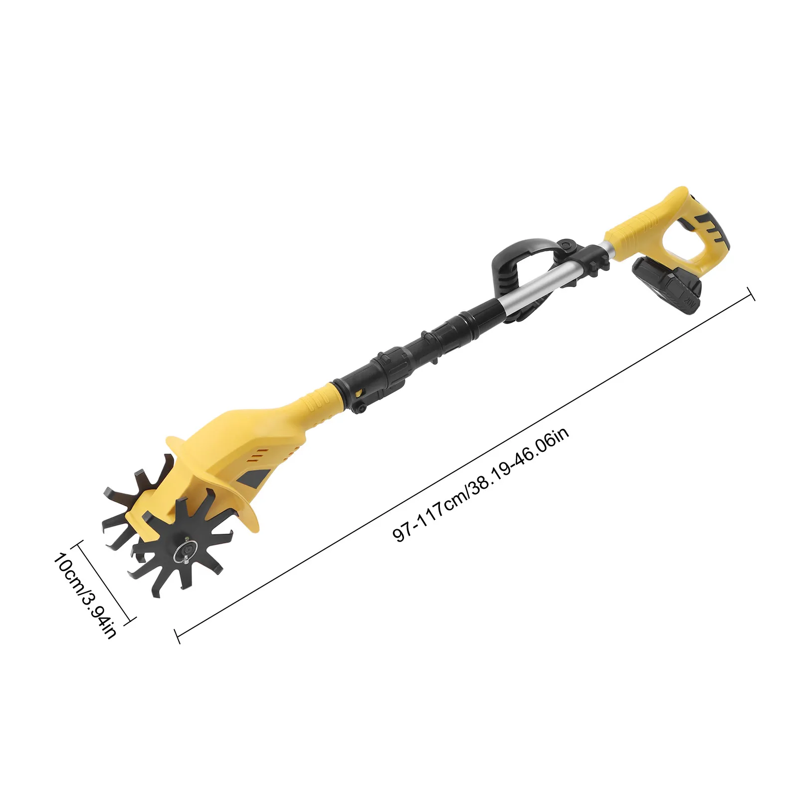 Electric Tiller, Cordless Handheld Cultivator, 6.7" Depth, 4" Width, Eco-Friendly, Efficient