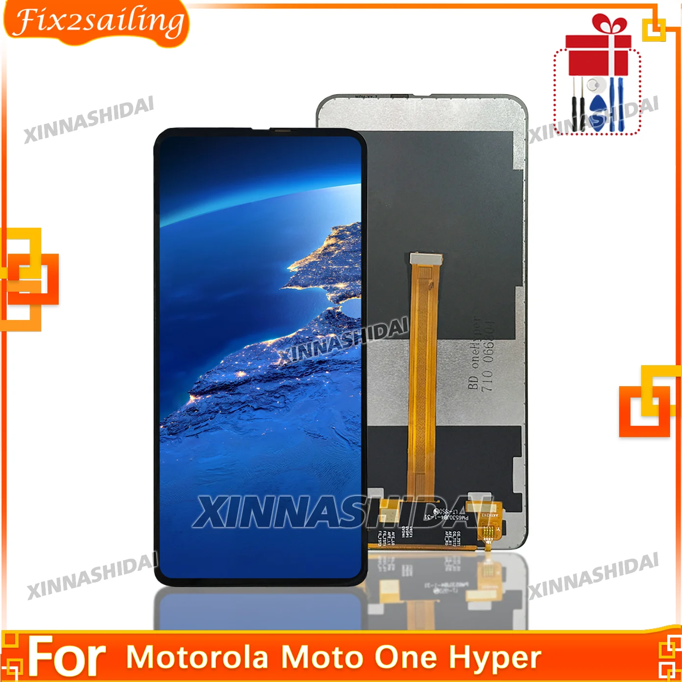 Pantalla LCD A+++ probada para Motorola Moto One Hyper, digitalizador táctil, ensamblaje de pantalla LCD para MOTO One Hyper
