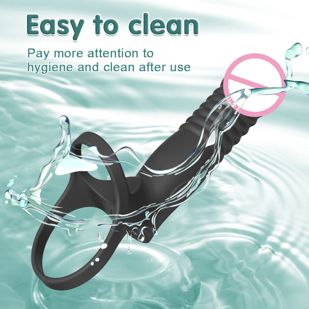 APP التحكم المزدوج الاختراق هزاز الجنس لعب للزوجين Thrusting المكونات الشرج هزاز مع القضيب خاتم الديك منتجات الكبار #6