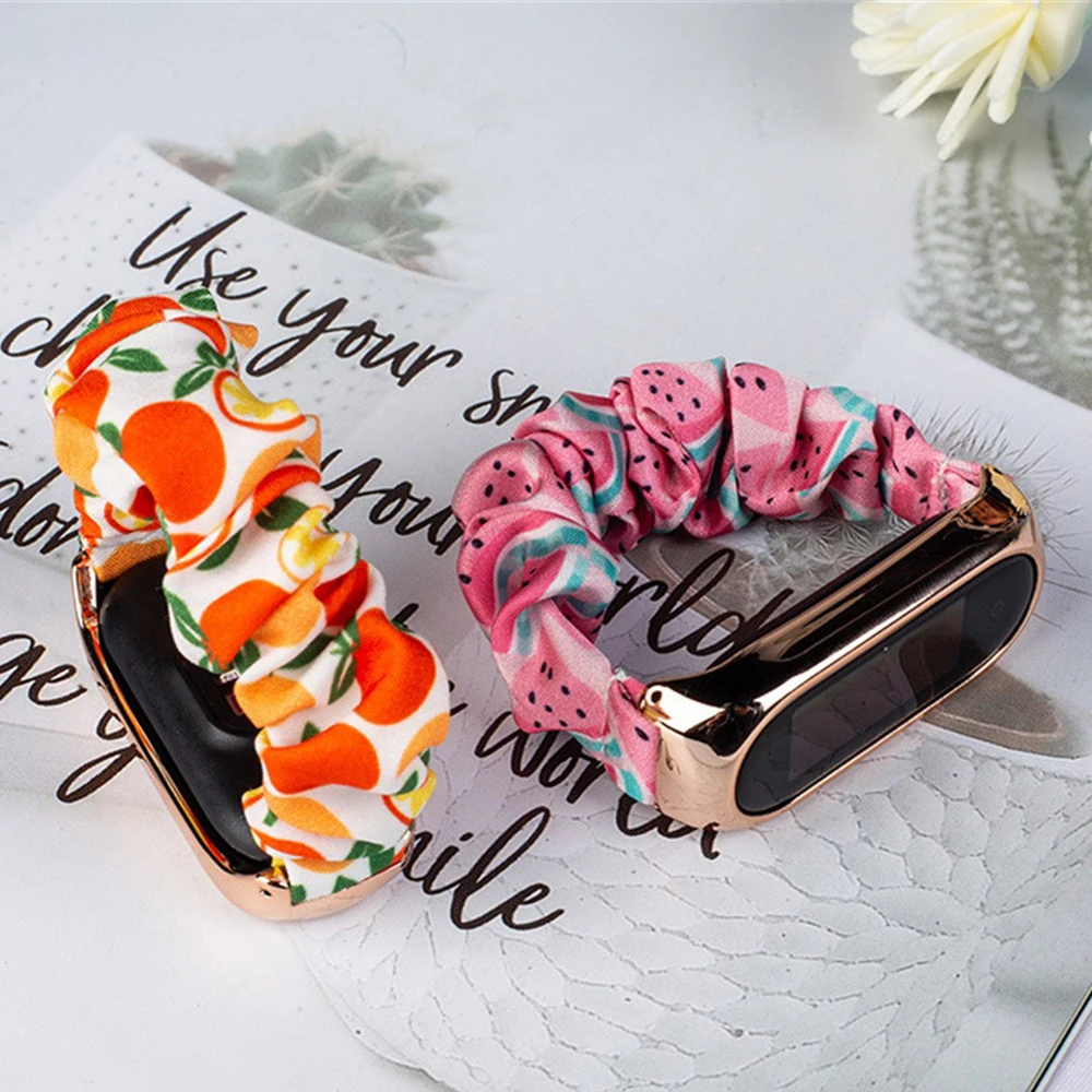 Moda esportiva ao ar livre pulseira impressão confortável substituir leve e fino cinta macia tecelagem segurança