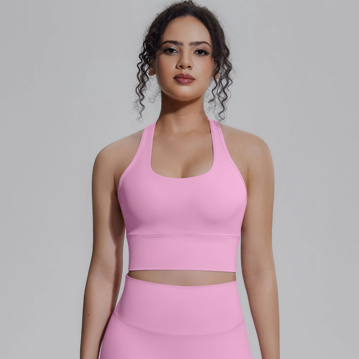 Rooftrellen Damen Fitness Yoga Sport-Top Sexy Rückenfreies I-förmiges Top Einfarbig Sommer Workout Gym-Kleidung Yoga-Top – Detail 40