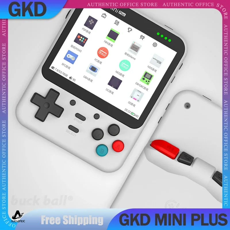 

Игровая мини-консоль GKD Mini Plus с открытым исходным кодом, 3,5 дюйма, IPS экран, Wi-Fi, Bluetooth, Беспроводная портативная игровая мини-консоль, подарок