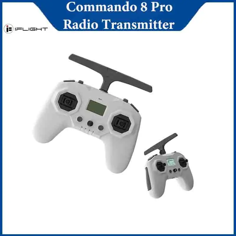 

Радиопередатчик iFlight Commando 8 Pro, двухдиапазонный 2,4 ГГц + 900 МГц, FPV пульт дистанционного управления для FPV дрона, радиоуправляемые детали