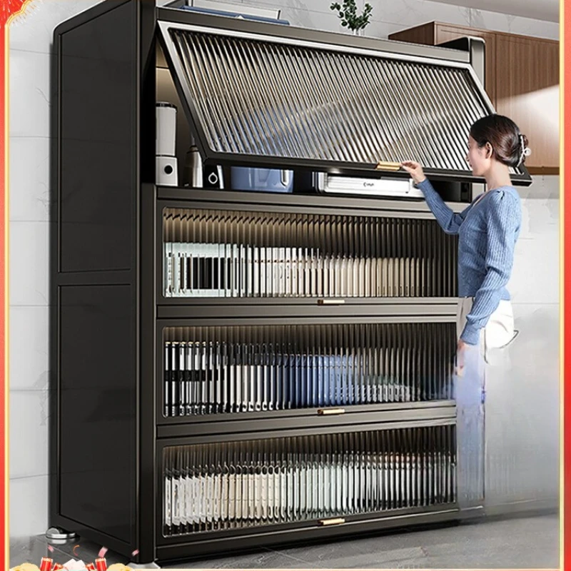 

Kitchen shelves Floor-to-ceiling multi-layer storage cabinets Household multi-functional cabinets Microwave ovens Lockers Bowls