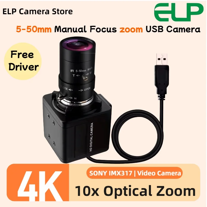 Elp 4K Usb Webcam I…