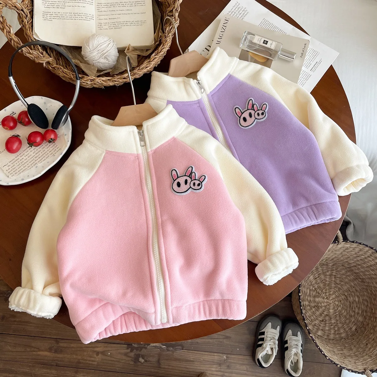 

Autumn Winter Children Woolen Coat For Boys Cotton Cartoon Thicken Warm Kid Boys Jackets Turtleneck Zipper Toddler Boy Outerwear