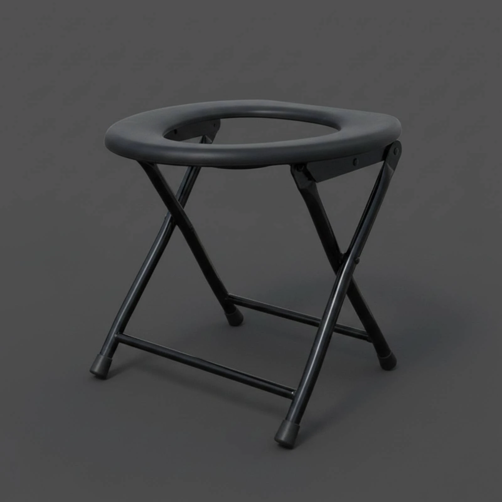 Portable Commode Chair Supportive Foldable Toilet Stool Portable Commode Heavy Duty for Elderly, Bathroom, Home Care