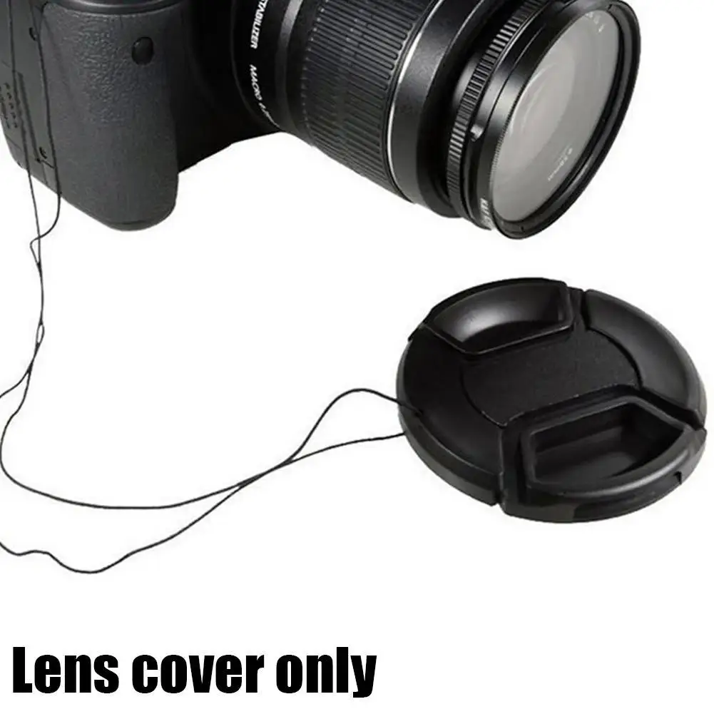 55mm Wordless Lens Cover DSLR Camera Lens Cover Dust Cover Unlabeled Lens Protection Cover Camera P0U4
